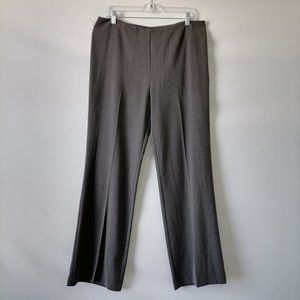 Margaret M Womens Gray Dress Pant Wede Leg High Rise Size 14